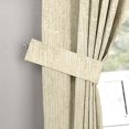 thumbnail image 4 of Zudo Homes Premium Textured Window Curtains W44 x L60-5ft| Elegant Eyelet Curtains (2 Panels) | Light Filtering, Soft Fabric for Living Room & Bedroom | Beige, 4 of 5