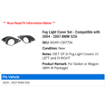thumbnail image 2 of Fog Light Cover Set - Compatible with 2004 - 2007 BMW 525i 2005 2006, 2 of 3