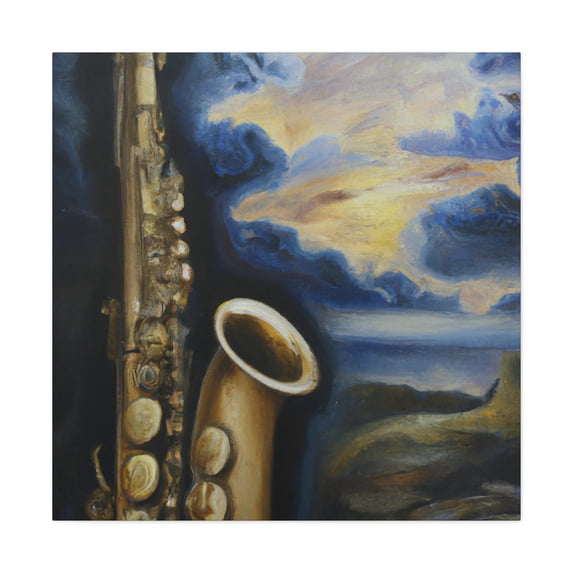 Saxophone in Neoclassicism - Canvas