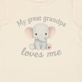 thumbnail image 4 of Inktastic My Great Grandpa Loves Me Elephant Boys or Girls Baby T-Shirt, 4 of 5