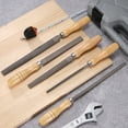 thumbnail image 4 of 1pcs Wood Rasp File 6" Steel Flat Medium Cut File Rasp without Handle for Woodworking Sharpening Wood Tool, Gray, 4 of 7
