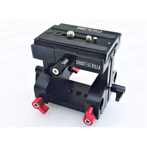 Shootvilla Height riser Quick Release baseplate 1/4" & 3/8" camera tripod mount