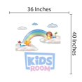 thumbnail image 3 of KIDS ROOM - Home Bedroom Lettering Art Rainbow Cloud Kids Decoration Kids Room Quote Design Multicolored Vinyl Playroom Nursery Wall Decal Sticker 36" x 40", 3 of 5