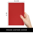 thumbnail image 2 of WWS-Paperage Lined Journal Notebook, Hard Cover, Medium 5.7 x 8 inches, 100 gsm Thick Paper (Red, Ruled), 2 of 4