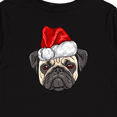 thumbnail image 4 of Inktastic Christmas Pug Dog Santa Boys or Girls Long Sleeve Toddler T-Shirt, 4 of 5