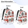 thumbnail image 2 of Honeii Christmas Houses Print Canvas Backpack for School & Outdoor,Laptop Excursion Backpack,Notebook School Bookbag For Men Women,for Work, Travel, and Everyday Use-Medium, 2 of 5
