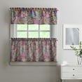 thumbnail image 2 of Paisley Design Kitchen Curtains and Valances Set - 3 Piece Kitchen Curtains Sets with Valance for Windows Rod Pocket Machine Washable Kitchen Decor Decorations (54"x18"+2x27.5"x24"), 2 of 6