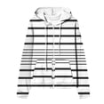 thumbnail image 4 of Aofany Oversized Zip Up Hoodie for Women Baggy Loose Basic Zipper Hooded Sweatshirt Coat Y2K Jacket, 4 of 5