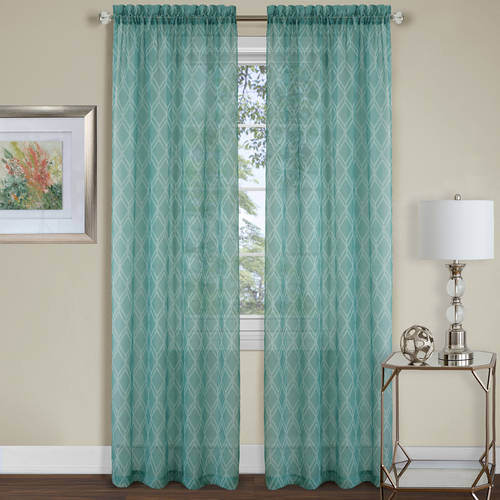 Mainstays Cambria Window Curtain Panel Multiple Colors And Sizes