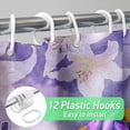 thumbnail image 5 of Easter Shower Curtain, He is Risen Shower Curtains for Bathroom, Spring Easter Floral Home Decor Waterproof Fabric with Hooks 72x72 Inch, 5 of 6