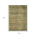 thumbnail image 3 of HomeRoots 618279 10 x 14 ft. Fern Green & Taupe Abstract Washable Indoor & Outdoor Rectangle Area Rug, 3 of 5