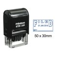 thumbnail image 1 of Printtoo Office Stationery Filed By Text Date With Sign Space Self Inking Dater Rubber Stamp-Blue, 1 of 1