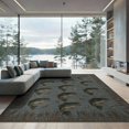 thumbnail image 2 of ODIKA Fishing Bass Lake Lure Tackle Reeds Border Motif Angler Fish Flowing Dynamic Foldable Easy Care for King Size Bedroom, Master Suite, Under Bed, 2 of 7