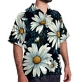 thumbnail image 2 of Daisy Men's Hawaiian Printed Short Sleeve Button Down Casual Beach Shirt's, Unisex, 2 of 6
