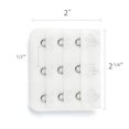 thumbnail image 3 of Señora 5Pcs 3 Gancho De 3 Filas Longitud Ajustable Correa Del Sujetador Extensor Ganchos De Hebilla Blanco Puro 10Pcs Una Talla, 3 of 5