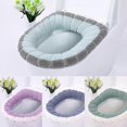 thumbnail image 1 of 4 fundas para asiento de inodoro, suaves y cálidas, universales para mujeres, embarazadas y personas mayores., 1 of 5
