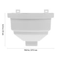 thumbnail image 4 of PVC Rainwater Gutter White 1 Set 10.8X8.3X6.7In Protect Property, 4 of 5