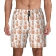 thumbnail image 3 of Uemuo Labrador Retriever Dog Pattern Mens Swim Trunks Quick Dry Board Shorts with Mesh Lining, Stretch Beach Shorts Quick Dry No-Chafing Board Shorts-XX-Large, 3 of 9