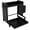 Black, variant on Spice Rack 2 Tier Metal Standing Kitchen Seasoning Storage Shelf with Hanging Basket Pull Out Countertop Organizer for Counter, Cabinet, Pantry, Bathroom, Bedroom (Black)