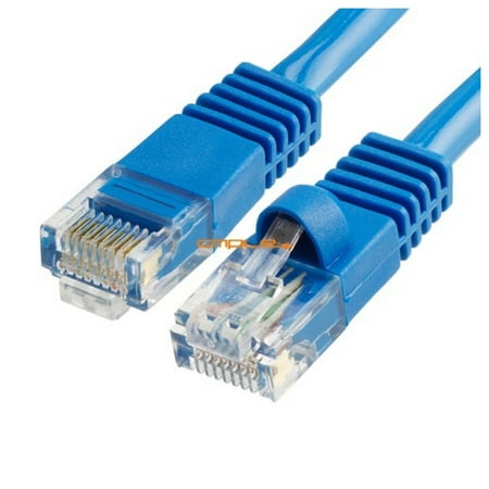 Cmple RJ45 CAT5 CAT5E ETHERNET LAN NETWORK CABLE -50 FT Blue