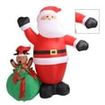 thumbnail image 3 of 6.2ft Santa Christmas Inflatable Decor with LED Light - Blow Up Waterproof Santa and Deer Yard Decorations for Festival, All Weather Use, Easy Setup, Quick Inflation, 3 of 7