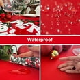 thumbnail image 5 of Christmas Red Table Cloth Square - 60x60 inch - Water Resistant Holiday Decorative Print New Year''s Eve Cloth Tablecloth -Table Covering for Party, Kitchen, Dining Room, 5 of 8