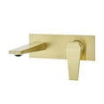 thumbnail image 2 of Voltaire Single-Handle, Wall-Mount, Bathroom Faucet in Brushed Gold, 2 of 11