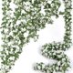thumbnail image 1 of 6 guirnaldas de flores artificiales, flores artificiales de peonía falsa con hojas verdes, rosas falsas colgantes para boda, hogar, hotel, oficina, 1 of 5