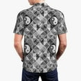 thumbnail image 6 of Cauagu Yin Yang With Black And White Print Men's Polo Shirts, Short-Sleeve Polo Shirts for Men Performance Golf Shirt Athletic Casual Collared T-Shirt-3X-Large, 6 of 8