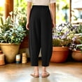 thumbnail image 5 of LvhaoGJOB Kids' Wide-Leg Pants - Soft, Elastic Waist & Pockets - Black 11-12 Years, 5 of 5