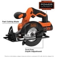 thumbnail image 2 of Sierra Circular Inalámbrica BLACK + DECKER BDCCS20C Versátil Liviana con Batería 20V MAX Cargador 5-1 / 2-pulg Negro y Anaranjado BLACK+DECKER BDCCS20C, 2 of 2