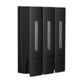 thumbnail image 2 of WeiLaiKeQi 3 Chamber Shower Soap Dispenser Shampoo and Conditioner Dispenser for Office Black, 2 of 9