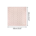 thumbnail image 3 of Women's Line Chrysanthemum Pattern Scarf Square 26.7''X26.7'' Elegant Neck Scarves for Thanksgiving  Gift One Size Orchid Pink, 3 of 6