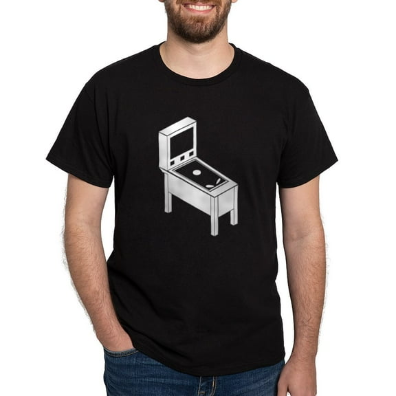 CafePress - Pinball Dark T Shirt - Men's Classic Graphic Cotton T-Shirt