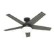 thumbnail image 2 of Ventilador de Techo Hunter con Luz LED Apto para Interior y Exterior color negro mate, 2 of 11