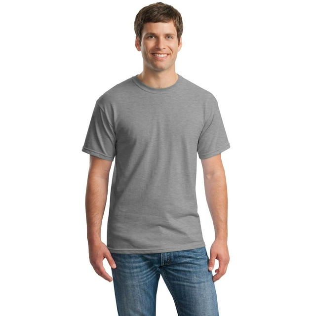 Gildan T-Shirt Col Rond en Coton Épais à Manches Courtes pour Hommes - 5000