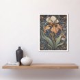 thumbnail image 2 of Art Nouveau Style Iris Bloom Flower Watercolour Art Print Framed Poster Wall Decor 12x16 inch, 2 of 5
