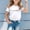 White, variant on Girls T Shirts Short Sleeve Tops Trendy Beige Kids T Shirts Pajamas Girls 8-9 Years
