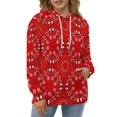 thumbnail image 4 of Red Bandana Men's Women New Sweatshirt Hoodie Men's Plus Size Sweatshirt Hooded Sweatshirt 3d Printed Street Men's Cloth, 4 of 6