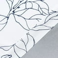 thumbnail image 2 of DriftAway Ryan Sketch Flower Floral Branch Leaves Lined Blackout Room Darkening Window Curtain Valance Rod Pocket 52"x14"+1.75" Header Black Line 1 Pack, 2 of 6