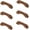 Bridge Type 64mm, variant on Gamvdout Decorative Knobs 6Pcs Drawer Door Solid Wood Handle Black Walnut Cabinet Wardrobe Door Handle Straight 160Mm