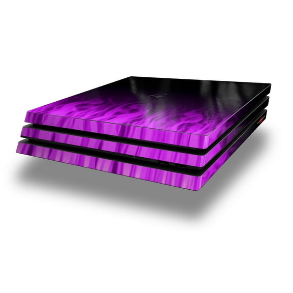 WraptorSkinz PS4 Pro Skin Wrap Fire Purple - Decal Style Skin fits Sony PlayStation 4 Pro Console