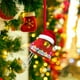 thumbnail image 3 of Adornos navideños para batidas de horno | Decoración plana de acrílico colgante 8x6,5cm | Plástico de doble cara | Retrovisor del coche y decoración del árbol | Recuerdo navideño | Resistente al, 3 of 5