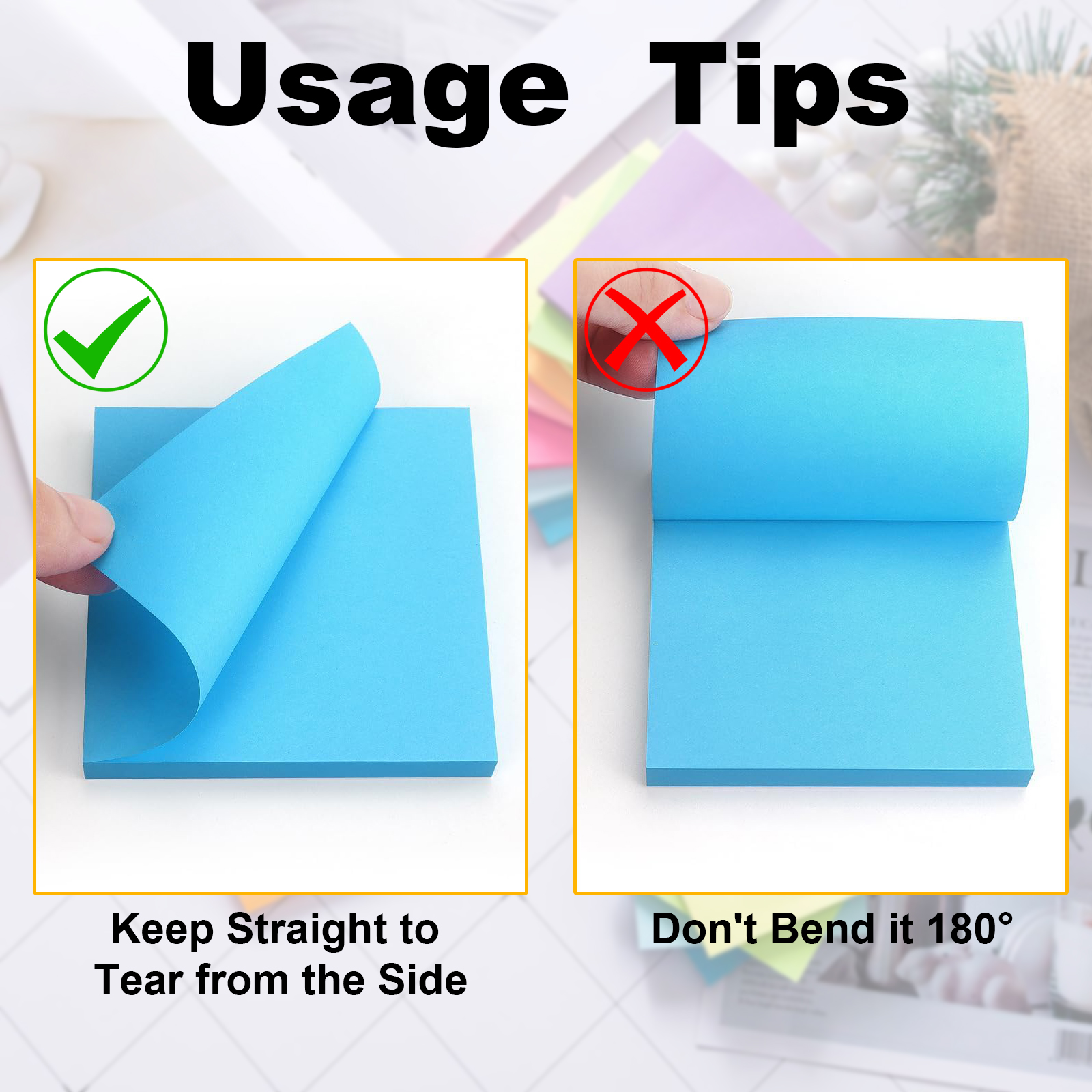 AGCAN 32-Pack Sticky Notes, 3" x 3", Assorted Colors photo 2