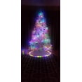 thumbnail image 3 of BSHAPPLUS® Christmas Tree Skirt, 48 Inches Luxury Snowy White Faux Fur Xmas Tree Skirt Base Cover Mat With 36 LED Lights,2 Light Modes for Xmas New Year Holiday Home Party Decorations, 3 of 13