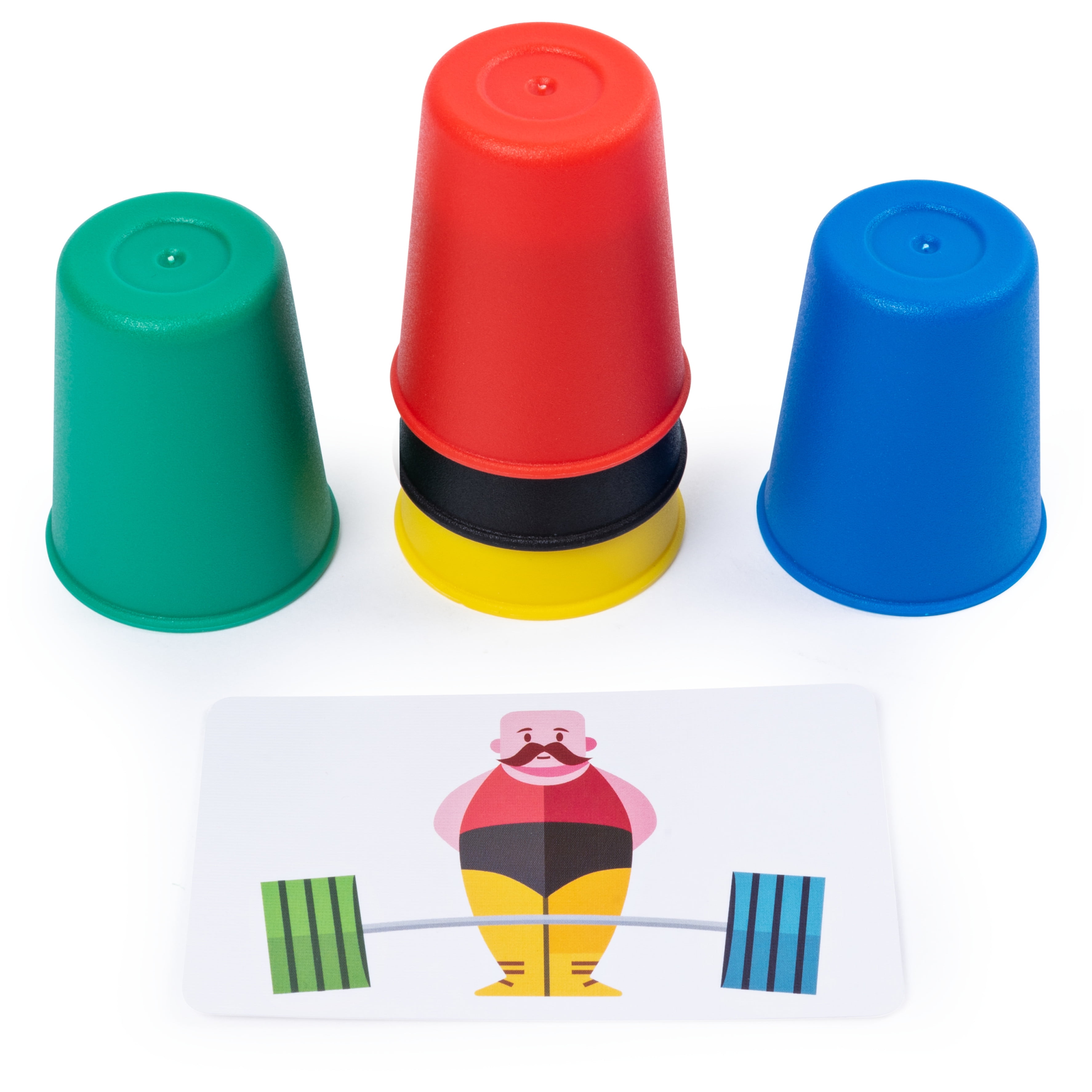 Quick Cups, Match ‘n’ Stack Cup Stacking Family Board Game Summer Toy Funny Gift, for Adults and Kids Ages 6 and up