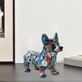 thumbnail image 4 of GUOOL Statue de Chien Sculpture Cadeaux Artisanat en Résine Statues de Corgi pour Anniversaire 4 4, 4 of 8