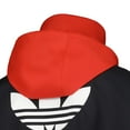 thumbnail image 4 of Men's adidas Originals Red/Black Manchester United Hoodie Full-Zip Bench Jacket, 4 of 4
