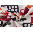 thumbnail image 5 of Toddler Boys Sweatshirts Gray Cartoon Print Winter Warm Clothes Size 7 Red Truck, 5 of 5