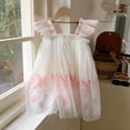 thumbnail image 2 of Robe à Manches Volantes pour Filles Tout-Petits Robe de Danse Fête Princesse Vêtements, 2 of 8